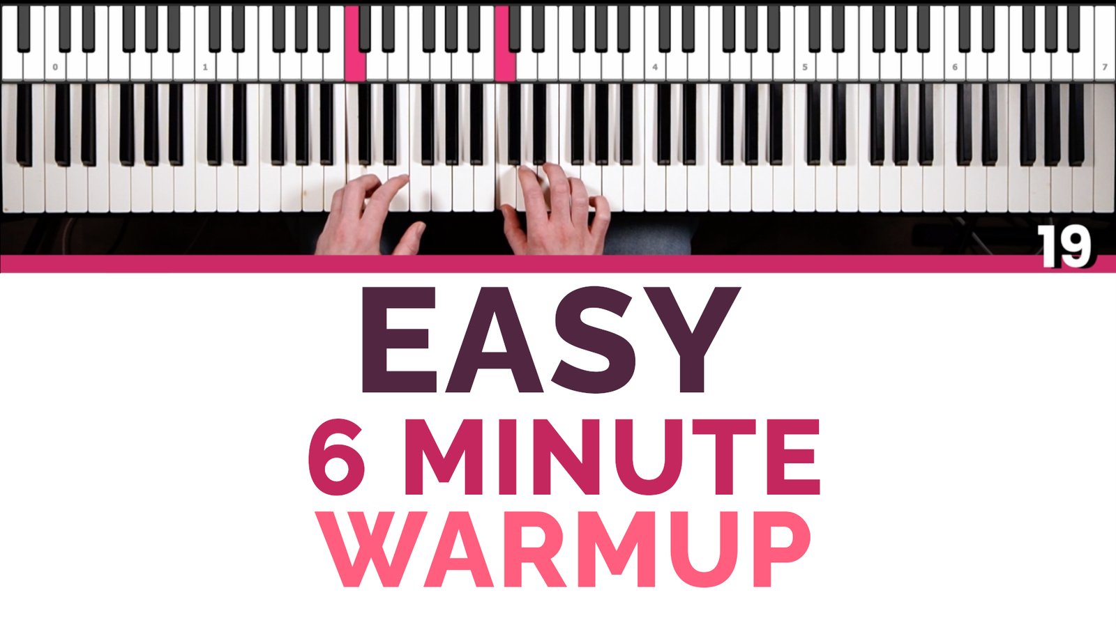 6 Minute Guided Easy Piano Warm-Up